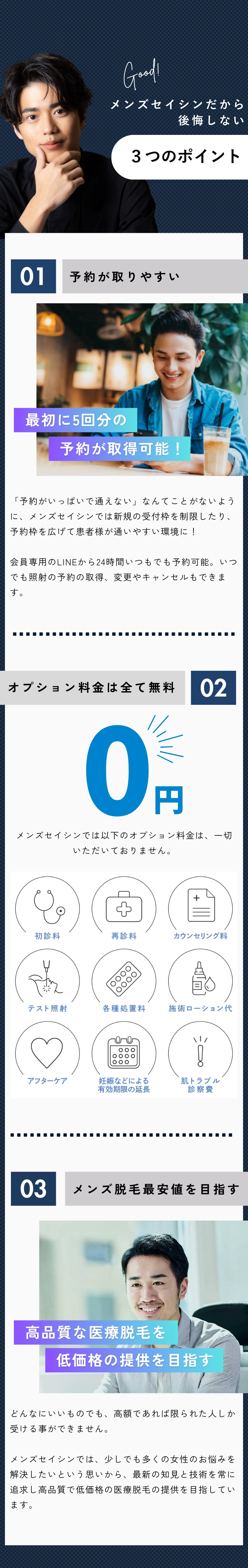 オトコの医療脱毛メンズセイシン